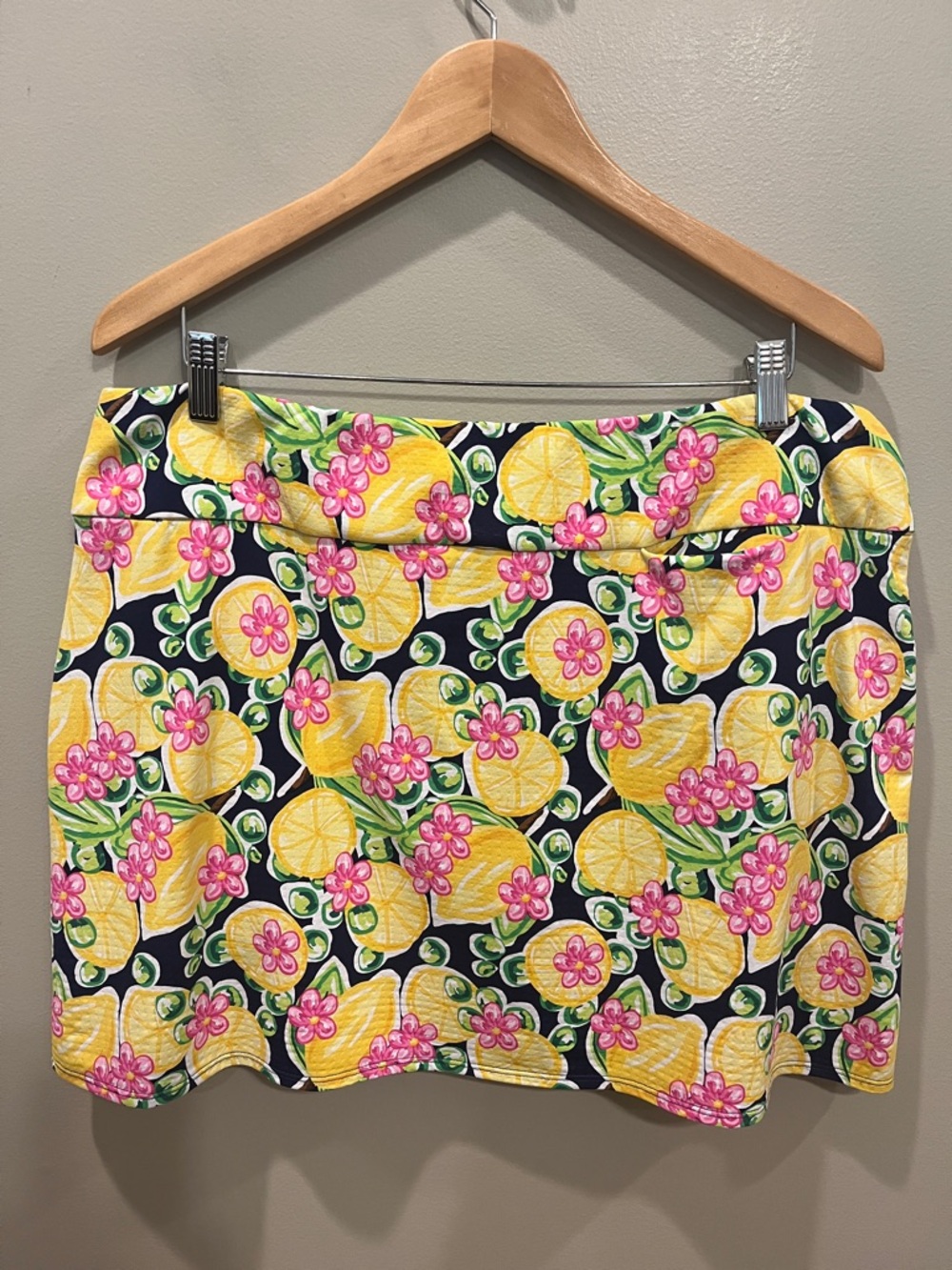IBKUL Calista Navy Layered Golf Skort - Picture 3 of 7